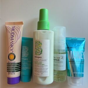 Hair care bundle - Briogeo leave-in conditioner, Mudmasky Scalp Serum, + 3 minis